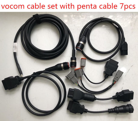 Vocom whole Set Cable 88890304 88890305 88890306 with Penta Cable used for Vocom 88890300 88894000 Excavator Tool